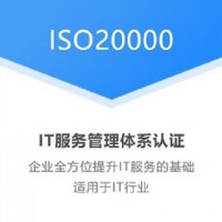 湖南ISO20000认证ISO认证双信息认证费用